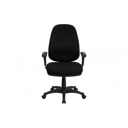 BLNK - Rochelle Fabric High-Back Executive Swivel Ergonomic Office Chair with Adjustable Arms
