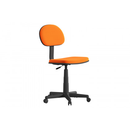 BLNK Harry Low-Back Adjustable Student Swivel Task Office Chair with Padded Mesh Seat and Back - Light Orange