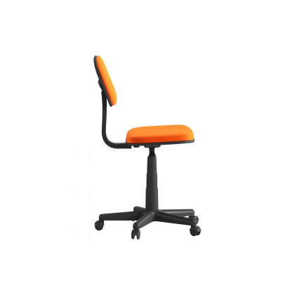 BLNK Harry Low-Back Adjustable Student Swivel Task Office Chair with Padded Mesh Seat and Back - Light Orange