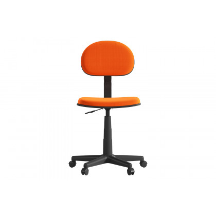 BLNK Harry Low-Back Adjustable Student Swivel Task Office Chair with Padded Mesh Seat and Back - Light Orange