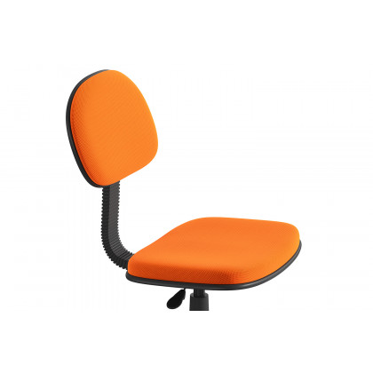 BLNK Harry Low-Back Adjustable Student Swivel Task Office Chair with Padded Mesh Seat and Back - Light Orange