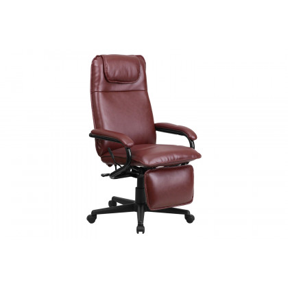 BLNK Robert LeatherSoft High-Back Executive Reclining Ergonomic Swivel Office Chair with Arms - Burgundy