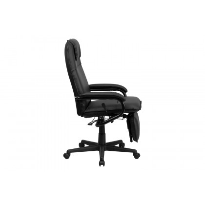 BLNK Robert LeatherSoft High-Back Executive Reclining Ergonomic Swivel Office Chair with Arms - Black