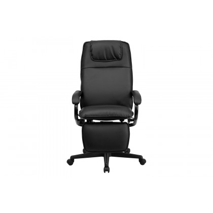 BLNK Robert LeatherSoft High-Back Executive Reclining Ergonomic Swivel Office Chair with Arms - Black