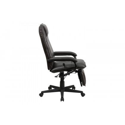BLNK Robert LeatherSoft High-Back Executive Reclining Ergonomic Swivel Office Chair with Arms - Brown