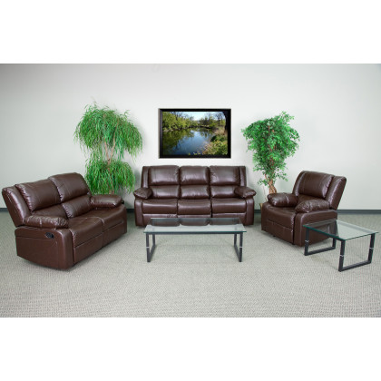 BLNK - Harmony Series LeatherSoft Reclining Sofa Set