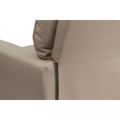 BLNK Chandler Vinyl Contemporary Kids Recliner with Cup Holder - Beige