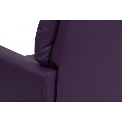 BLNK Chandler Vinyl Contemporary Kids Recliner with Cup Holder - Purple