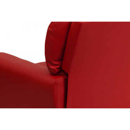 BLNK Chandler Vinyl Contemporary Kids Recliner with Cup Holder - Red
