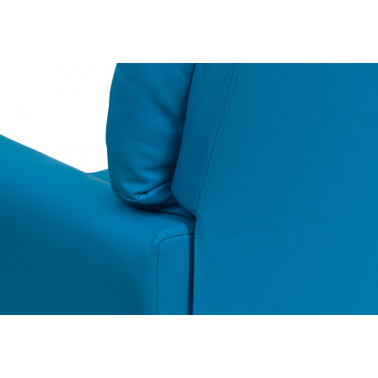 BLNK Chandler Vinyl Contemporary Kids Recliner with Cup Holder - Turquoise