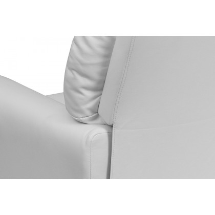 BLNK Chandler Vinyl Contemporary Kids Recliner with Cup Holder - White