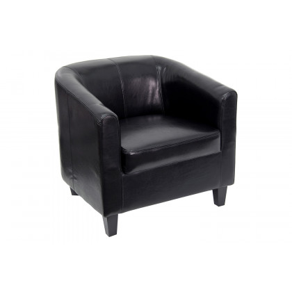 BLNK Katie LeatherSoft Lounge Chair - Black