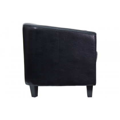 BLNK Katie LeatherSoft Lounge Chair - Black