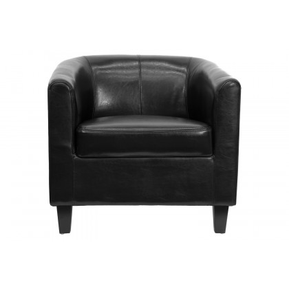 BLNK Katie LeatherSoft Lounge Chair - Black