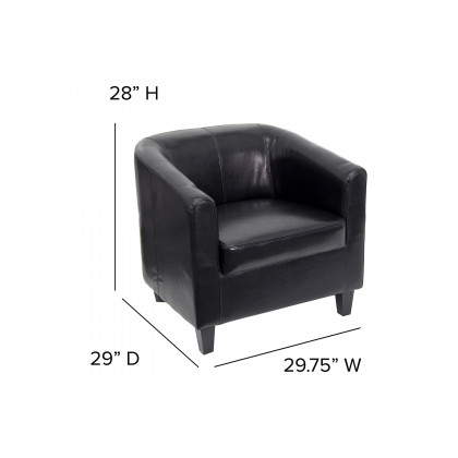 BLNK Katie LeatherSoft Lounge Chair - Black