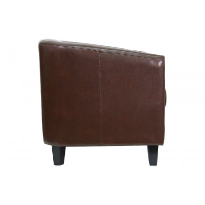 BLNK Katie LeatherSoft Lounge Chair - Brown