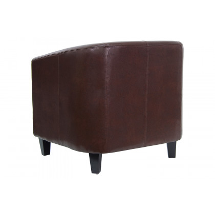 BLNK Katie LeatherSoft Lounge Chair - Brown