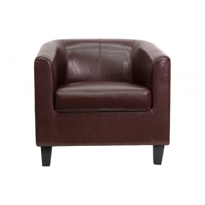 BLNK Katie LeatherSoft Lounge Chair - Brown