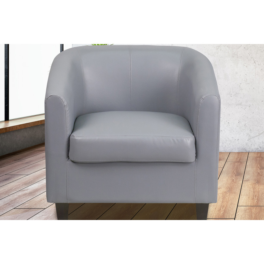 BLNK Katie LeatherSoft Lounge Chair - Gray