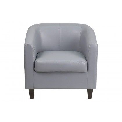 BLNK Katie LeatherSoft Lounge Chair - Gray