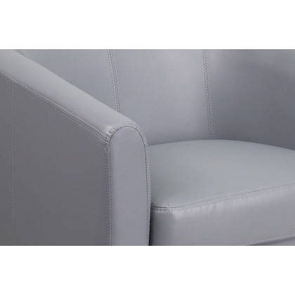BLNK Katie LeatherSoft Lounge Chair - Gray