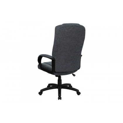BLNK Rochelle Fabric High-Back Executive Swivel Office Chair with Arms - Gray