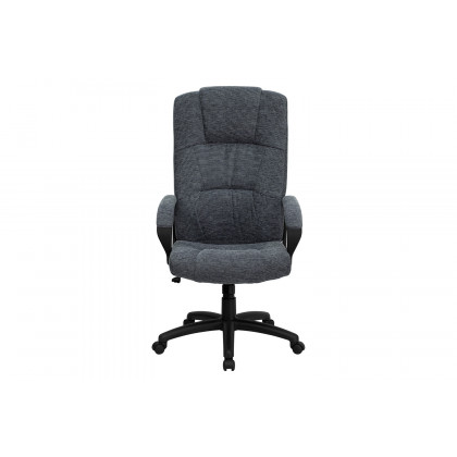 BLNK Rochelle Fabric High-Back Executive Swivel Office Chair with Arms - Gray