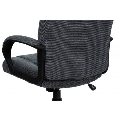 BLNK Rochelle Fabric High-Back Executive Swivel Office Chair with Arms - Gray