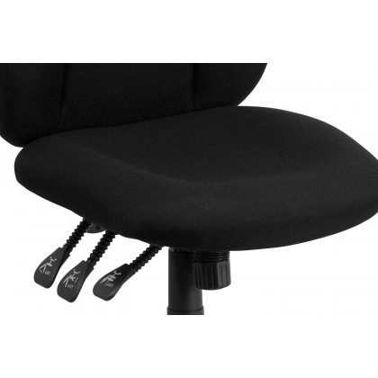 BLNK Hughes Fabric High-Back Multifunction Swivel Ergonomic Task Office Chair