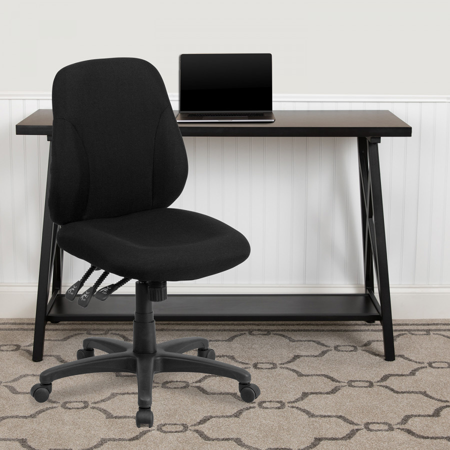 BLNK - Wade Fabric Mid-Back Multifunction Swivel Ergonomic Task Office Chair