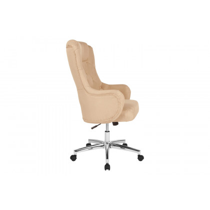 BLNK Chambord Fabric Chambord Home and Office Upholstered High Back Chair - Beige