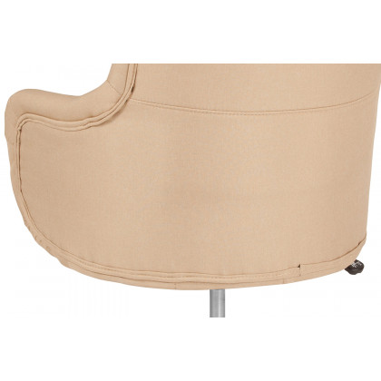 BLNK Chambord Fabric Chambord Home and Office Upholstered High Back Chair - Beige
