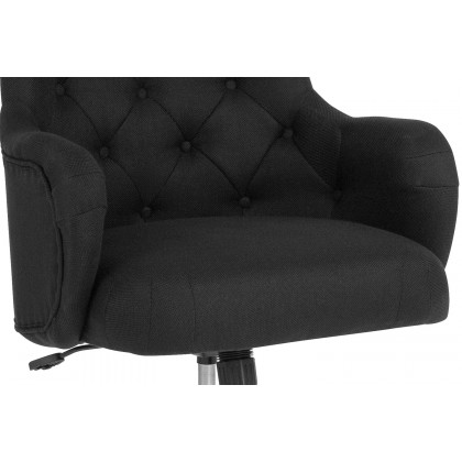 BLNK Chambord Fabric Chambord Home and Office Upholstered High Back Chair - Black