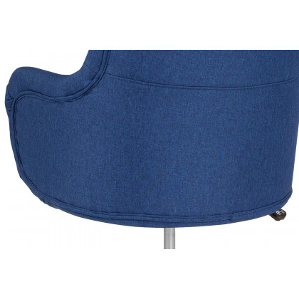 BLNK Chambord Fabric Chambord Home and Office Upholstered High Back Chair - Blue