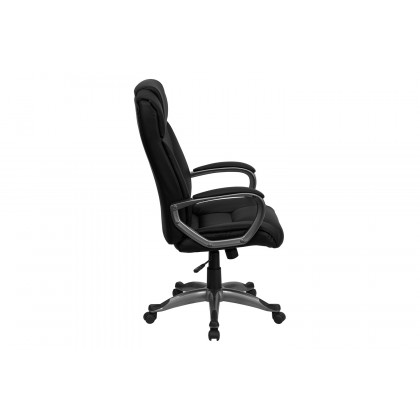 BLNK - Hansel LeatherSoft High-Back Executive Swivel Office Chair with Padded Arms