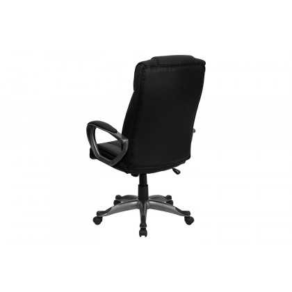 BLNK - Hansel LeatherSoft High-Back Executive Swivel Office Chair with Padded Arms