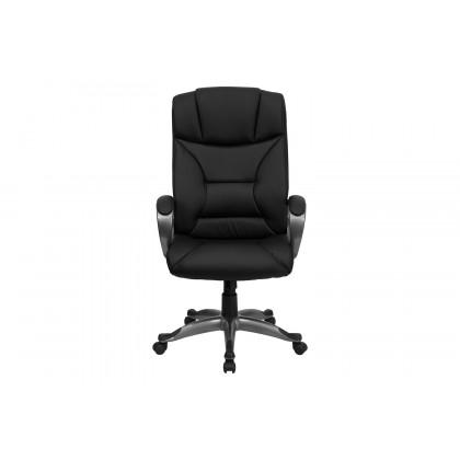 BLNK - Hansel LeatherSoft High-Back Executive Swivel Office Chair with Padded Arms