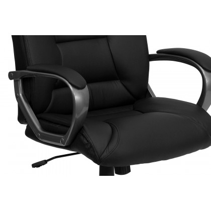 BLNK - Hansel LeatherSoft High-Back Executive Swivel Office Chair with Padded Arms
