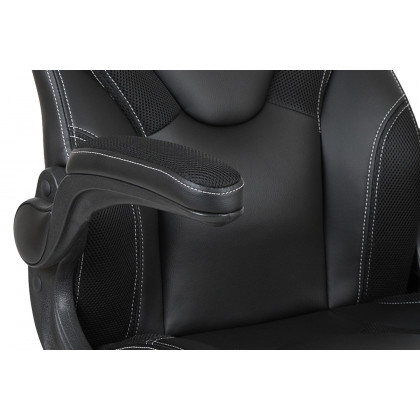 BLNK X10 Gaming Racing Office Ergonomic Computer PC Adjustable Swivel Chair with Flip-up Arms - Black