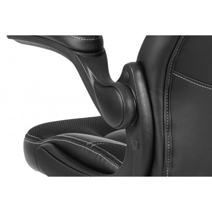 BLNK X10 Gaming Racing Office Ergonomic Computer PC Adjustable Swivel Chair with Flip-up Arms - Black