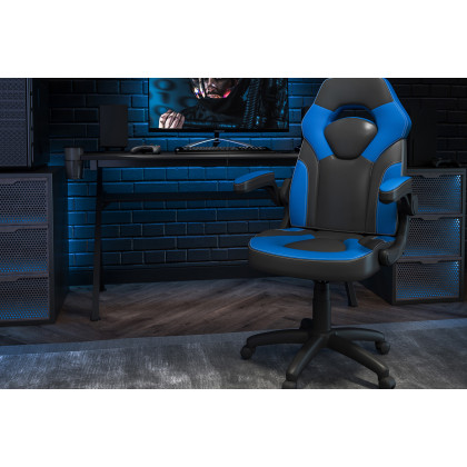 BLNK - X10 Gaming Racing Office Ergonomic Computer PC Adjustable Swivel Chair with Flip-up Arms