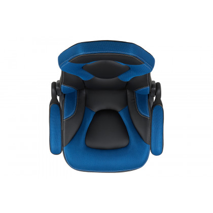 BLNK X10 Gaming Racing Office Ergonomic Computer PC Adjustable Swivel Chair with Flip-up Arms - Blue/Black