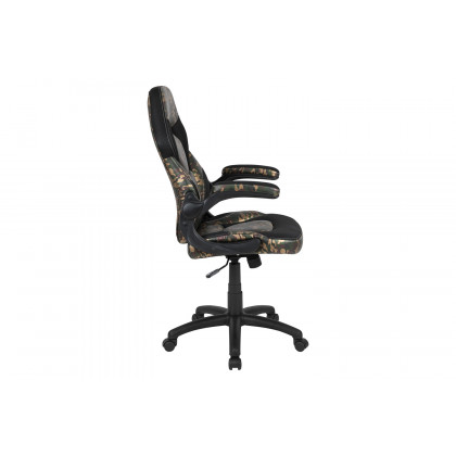 BLNK X10 Gaming Racing Office Ergonomic Computer PC Adjustable Swivel Chair with Flip-up Arms - Camouflage/Black