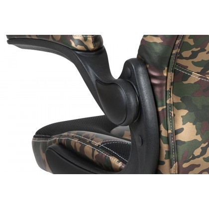 BLNK X10 Gaming Racing Office Ergonomic Computer PC Adjustable Swivel Chair with Flip-up Arms - Camouflage/Black