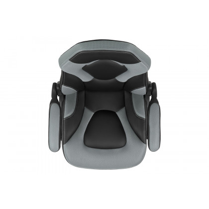 BLNK X10 Gaming Racing Office Ergonomic Computer PC Adjustable Swivel Chair with Flip-up Arms - Gray/Black