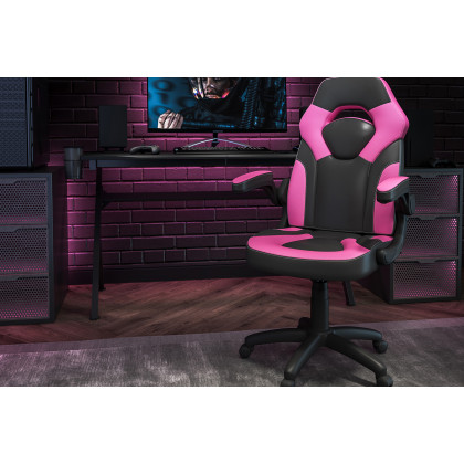 BLNK - X10 Gaming Racing Office Ergonomic Computer PC Adjustable Swivel Chair with Flip-up Arms