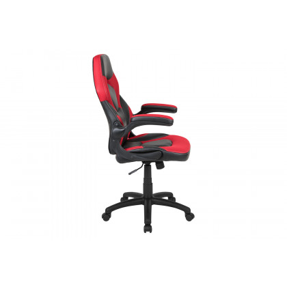 BLNK X10 Gaming Racing Office Ergonomic Computer PC Adjustable Swivel Chair with Flip-up Arms - Red/Black