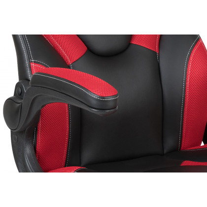 BLNK X10 Gaming Racing Office Ergonomic Computer PC Adjustable Swivel Chair with Flip-up Arms - Red/Black