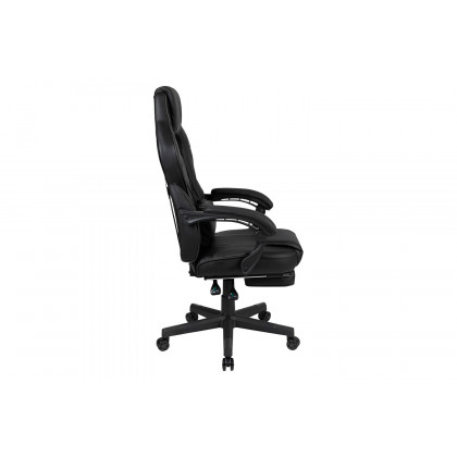 BLNK X40 Gaming Racing Ergonomic Computer Chair with Fully Reclining Back/Arms, Slide-Out Footrest, Massaging Lumbar - Black