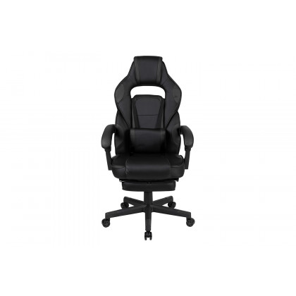 BLNK X40 Gaming Racing Ergonomic Computer Chair with Fully Reclining Back/Arms, Slide-Out Footrest, Massaging Lumbar - Black
